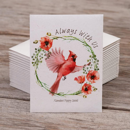 Bentley Seed Co. | Memorial Cardinal Celebration of Life Funeral Favors for Guests | Non-GMO