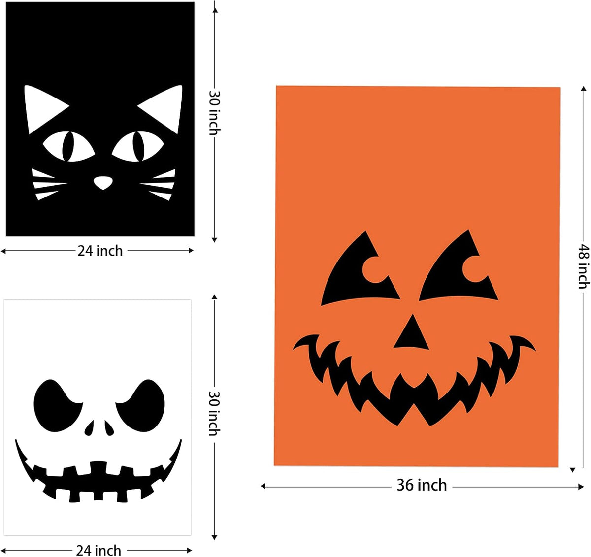 Giiffu 9-Pack Halloween Leaf Bags with Twist Ties – Heavy Duty Pumpkin Yard Waste Bags for Lawn