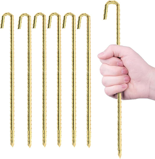 Landscape Stakes 40 Pack, 10 Inch Garden Landscape Anchoring Stakes for Terrace Board, Landscape