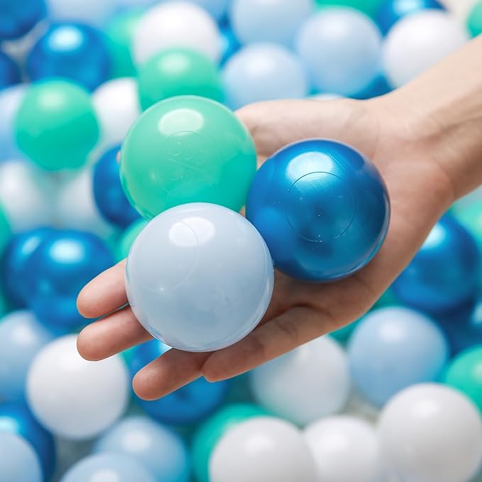 TRENDPLAY Plastic Balls for Ball Pits 2.2 Inch, Pack of 50 100 200 500 Hollow Balls, Perfect for