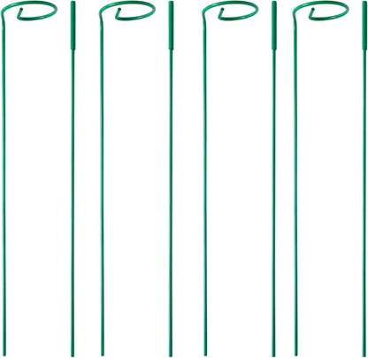 4 Pack Plant Stakes,Plant Support Stakes for Two Sizes(16 or 32 Inches),Plant Stakes for Outdoor