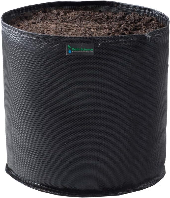 Commercial Grow Bag Pack of 10, Air Pruning Mesh Fabric Plant Containers (3 Gallon, Black)