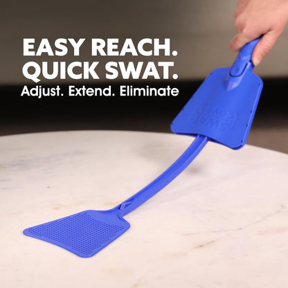 Improved Fly and Bug Swatter w/Integrated Cover, Flexible Bug Smasher for Flies and Bugs Swatting