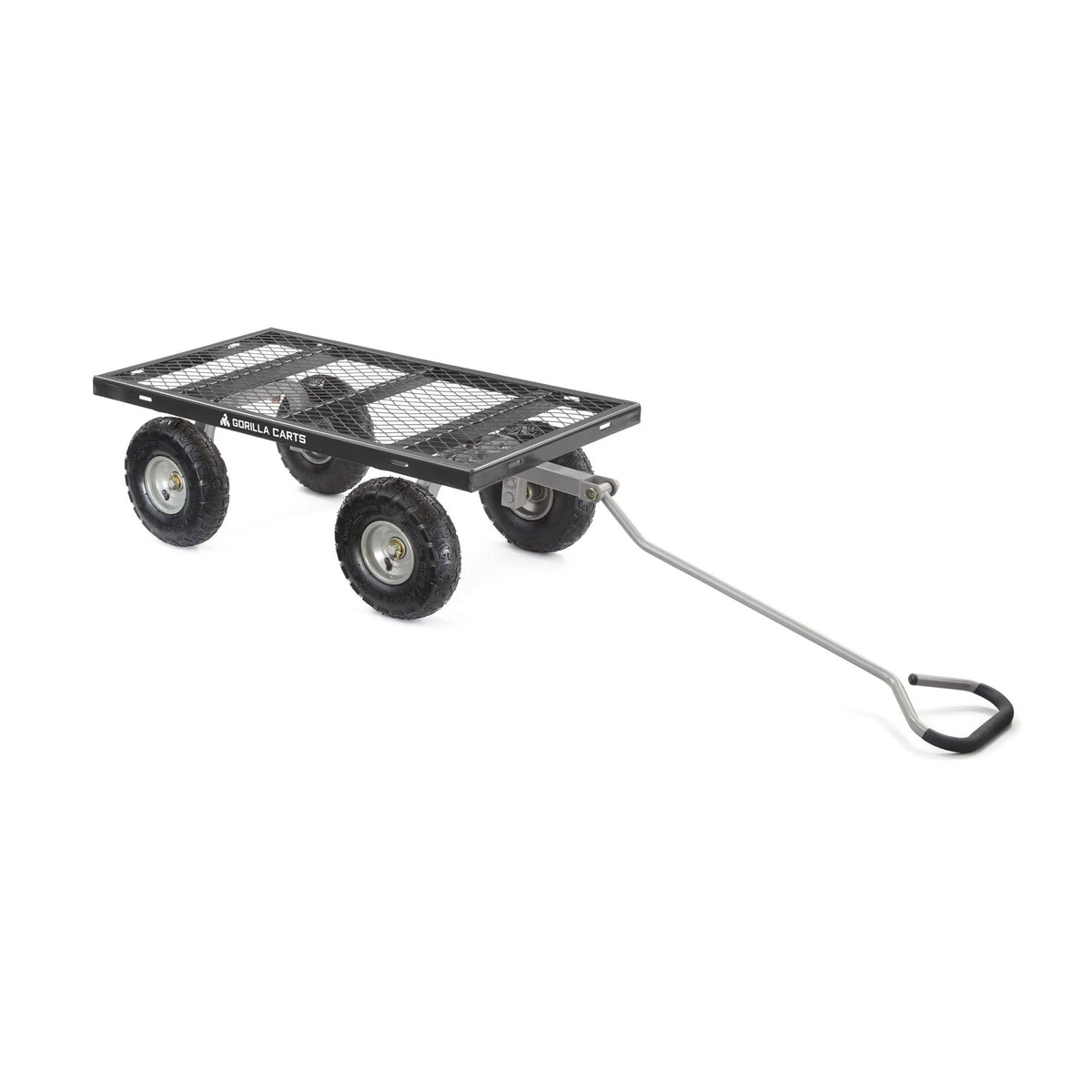 Gorilla Carts Steel Utility Cart, 800 lb Capacity, 4 Cu Ft., Black