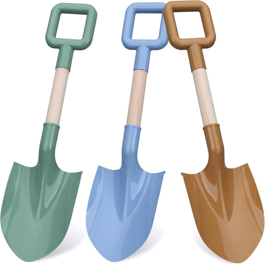 Dilabnda Kids Beach Sand Shovels, 16inch/40cm Sand Shovels for Garden, Large Beach Snow Spade Scoop