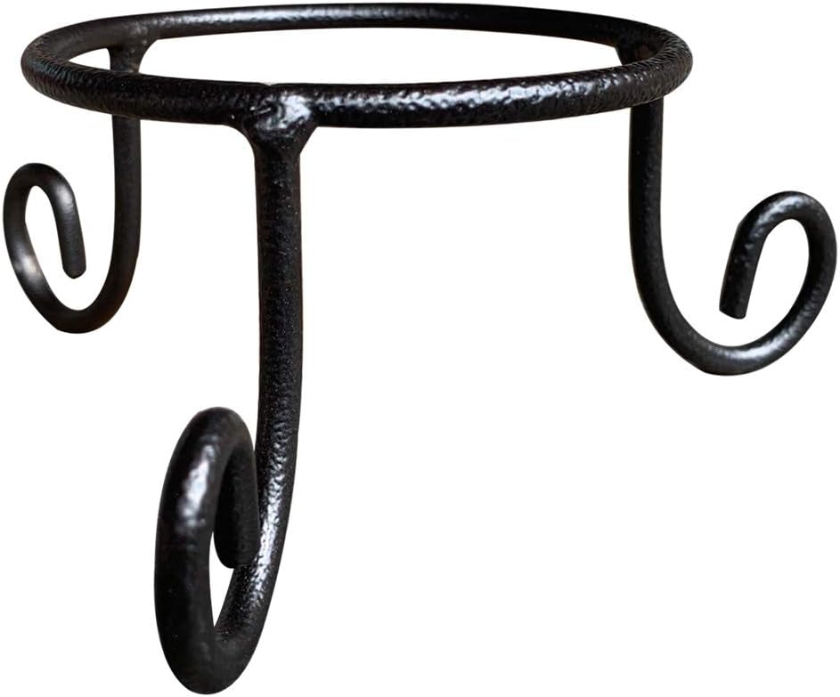 Black Iron Ball Stand - Gazing Globe Stand for Balls, Sphere Holder Wrought Iron Display Stand
