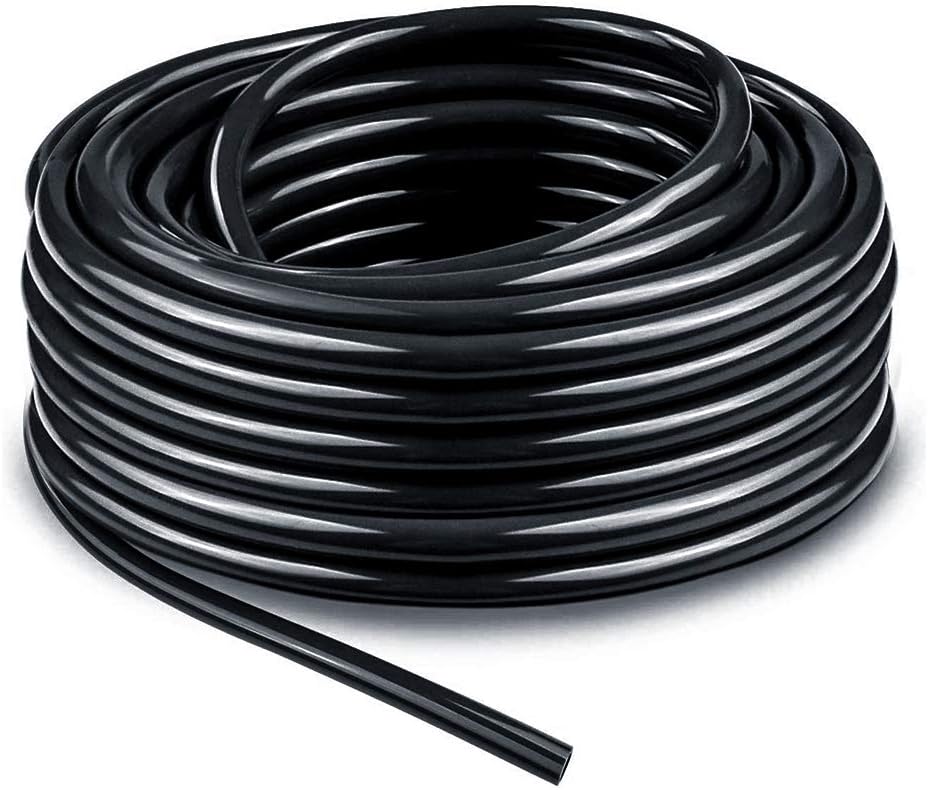 Bonviee 50 FT Blank Distribution Tubing Irrigation Drip Hose, 1/4 Inch Drip Line for Garden