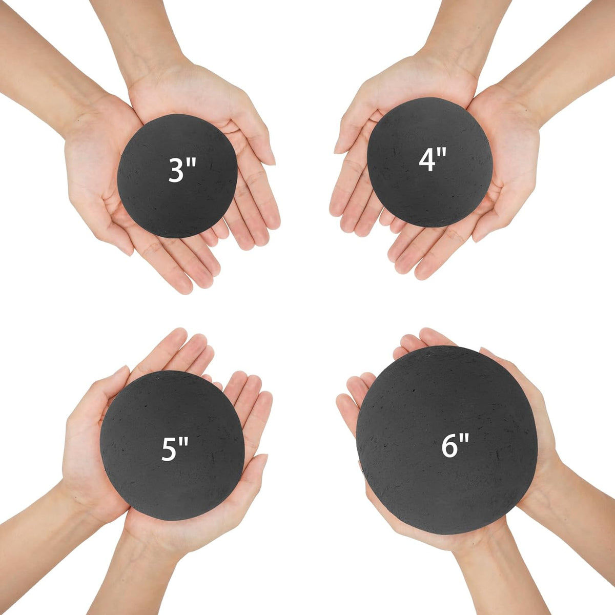 Skyflame Ceramic Balls, Set of 15 Round Fire Stones Set for Indoor and Outdoor Fire Pits or