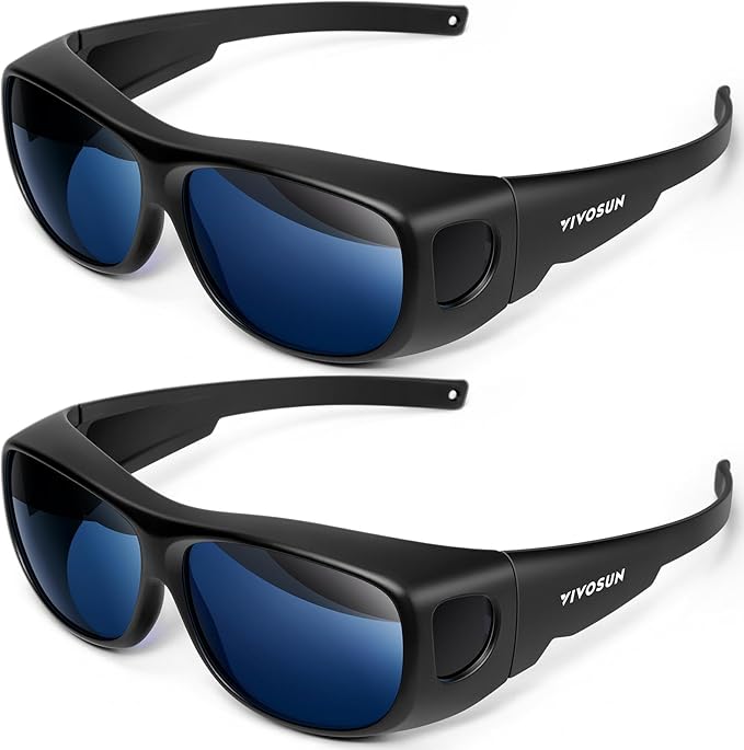 VIVOSUN Grow Room Glasses, Indoor Hydroponics LED Grow Light Glasses, Anti-UV Glasse for Visual Eye