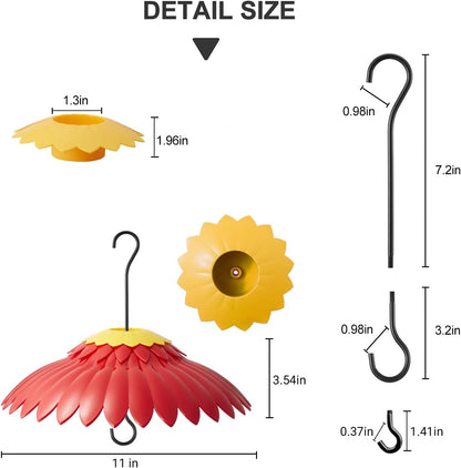 Bird Feeder Rain Cover Red Dome Baffle for Hummingbird Weather Guard Protective Feeders from Rain