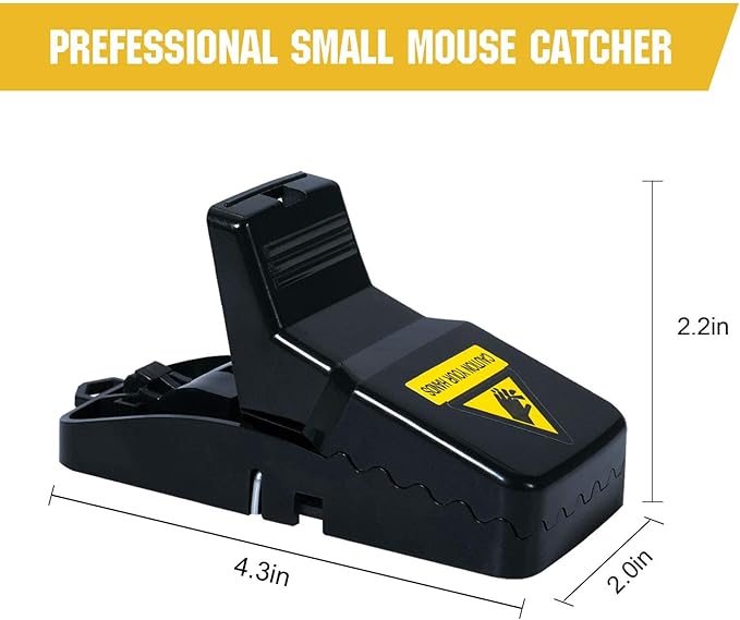 6 Pack Mouse Traps Indoor for Home,Mice Traps for House,Reusable Mouse Trap That Work,Small Mice