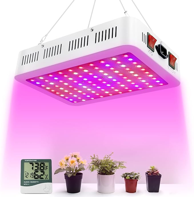 LED Grow Lights, 1000 Watt LED Full Spectrum Sunlike Growing Lamp for Indoor Plant with Daisy Chain