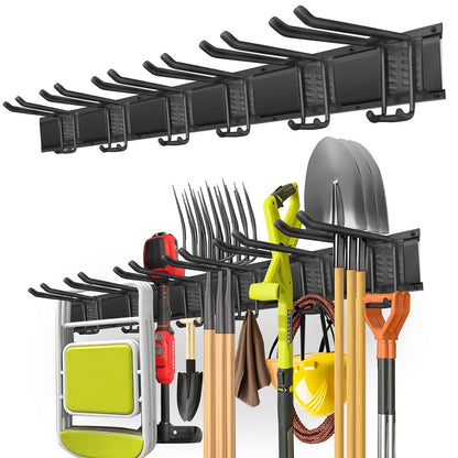 PIYILO 48 in Garage Tool Organizer Wall Mount, Adjustable Tool Storage Rack