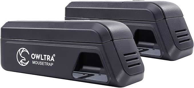 OWLTRA OW-2 Indoor Electric Mouse Trap 2 PCS, Instant Kill Rodent Zapper with Pet Safe Trigger