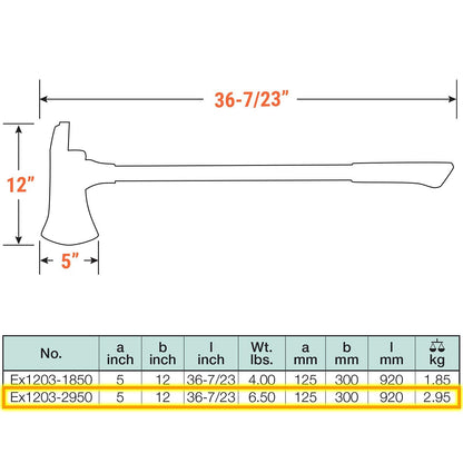 CS Unitec | Non-Sparking Pick Head Axe | 6.5 lbs. | TUV Certified | Aluminum Bronze | Non-Magnetic
