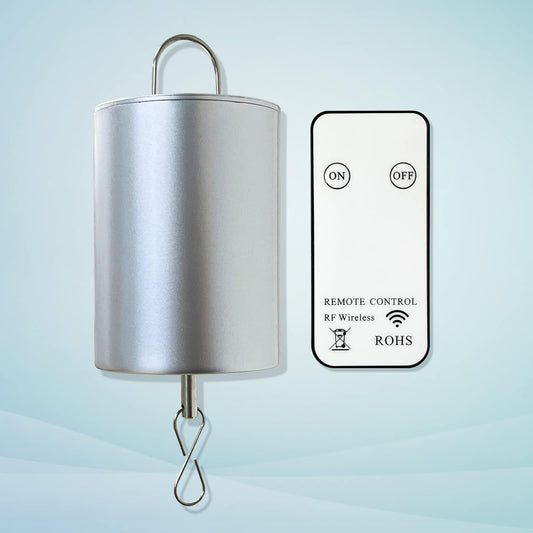 FONMY Wind Spinner Motor with Remote Battery Operated 20RPM Hanging Display Rotating Motor for