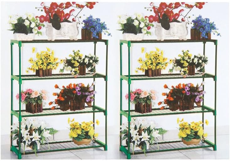 Panana 4 Tier Garden Greenhouse Steel Staging Shelving Plant Stand Garden Shelving Unit Garage