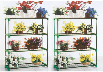Panana 4 Tier Garden Greenhouse Steel Staging Shelving Plant Stand Garden Shelving Unit Garage