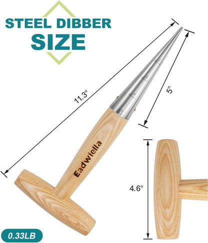 Dibber with 5 Inch Measurements Seed Dibber Garden Tool Hand Dibbler Seed Planter Tool Seed