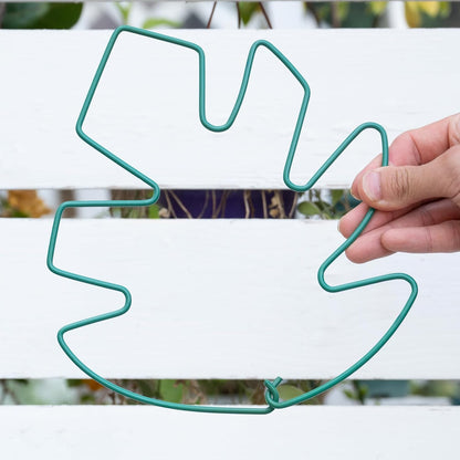 5PCS Green Monstera Plant Stem Support - 11x9.4 Adjustable Fishbone Cactus Stake Holder, Durable