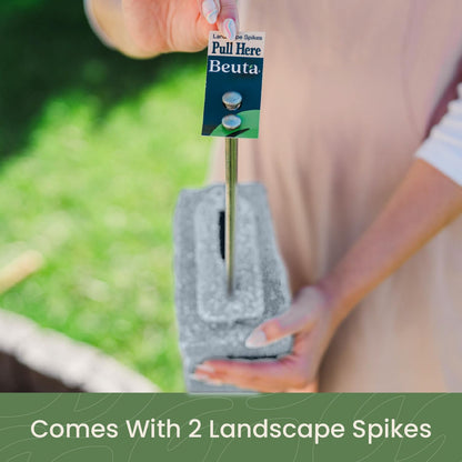 Beuta Landscape Edging | Garden Edging Border | Faux Stone Blocks for Lawn Edging, Flower Beds &