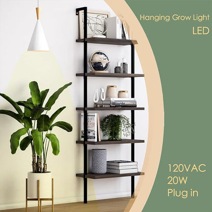 Hanging Grow Light, 20W Full Spectrum Pendant Grow Lights 15FT Power Cord, Decorative Grow Light