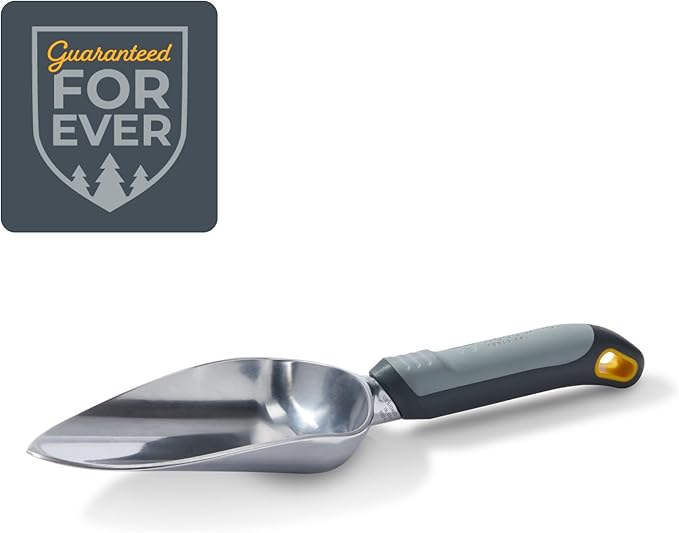 Woodland Tools Heavy Duty Garden Trowel – Full Tang Aluminum Construction, Extra Wide Scoop
