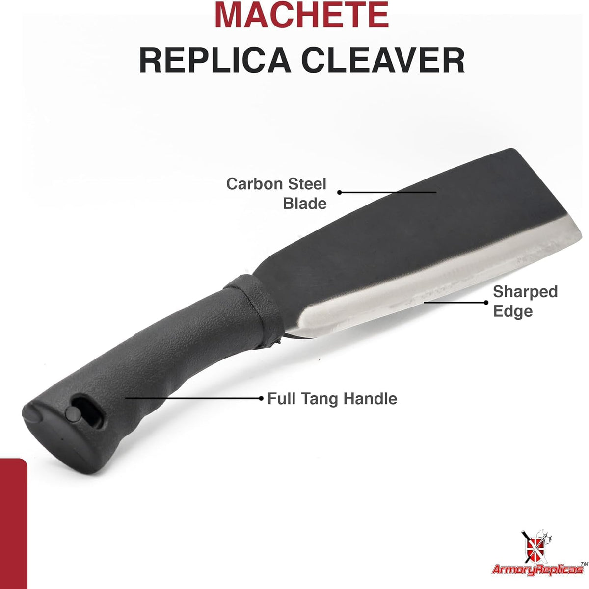 Armory Replicas - Wrong Turn Heavy Duty Compact Outdoor Cane Machete - 9" Razor Sharp Carbon Steel