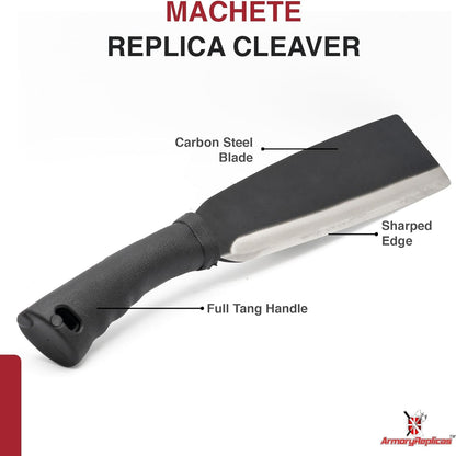 Armory Replicas - Wrong Turn Heavy Duty Compact Outdoor Cane Machete - 9" Razor Sharp Carbon Steel