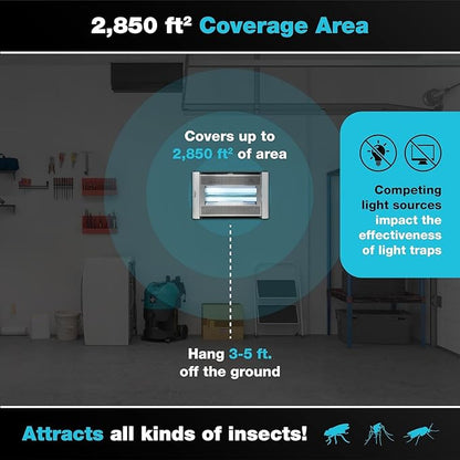 Catchmaster Vector Plasma Screened Light Trap, UV Light Fly Traps, Gnat Traps for House Indoor
