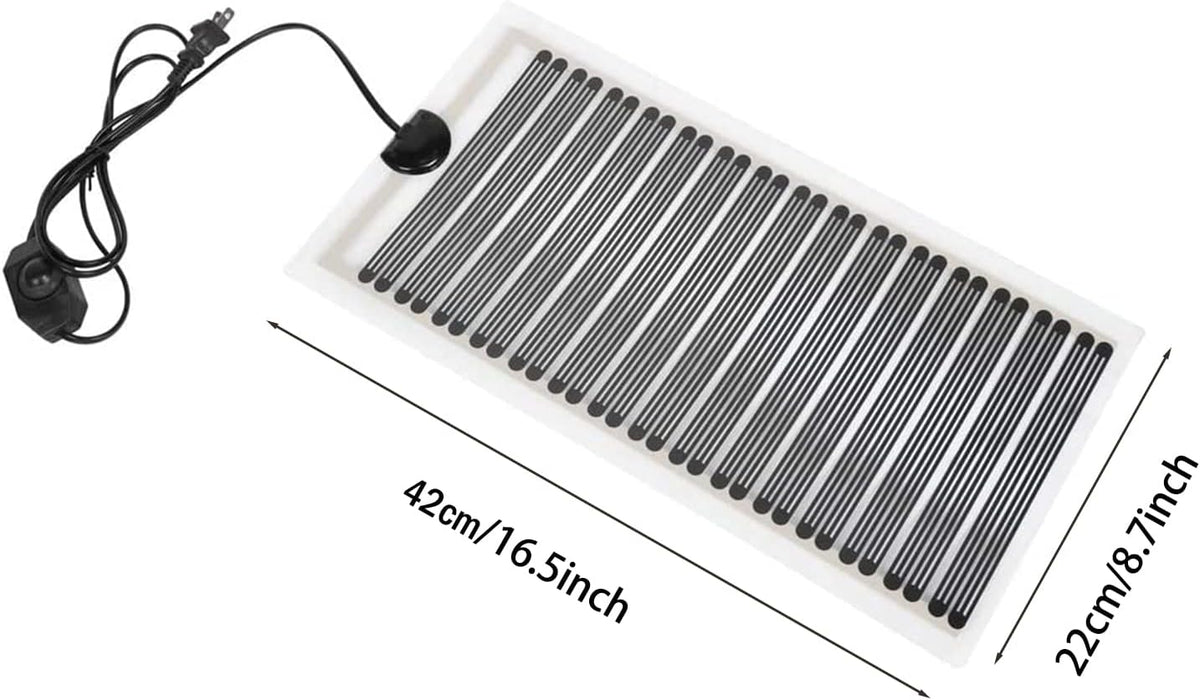 KABASI Reptile Heat Mats, 2nd-Gen 25W 16.5x8.7 inch Non-Adhesive Reptile Heating Pad with