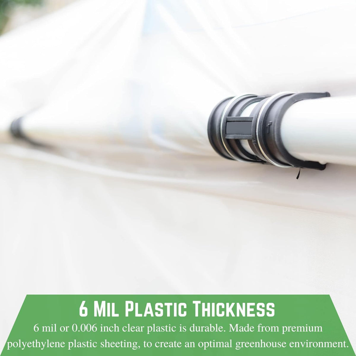 Farm Plastic Supply - Clear Greenhouse Plastic Sheeting - 6 mil - 4 Year UV Resistant Polyethylene