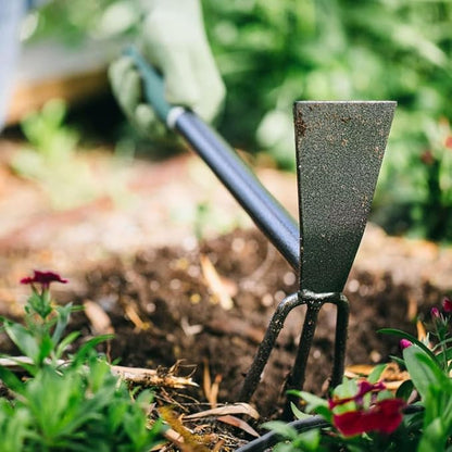 Yard Butler Terra Garden Hand Tools - Weeding Hand Tiller Tool for Efficient Gardening - Weed