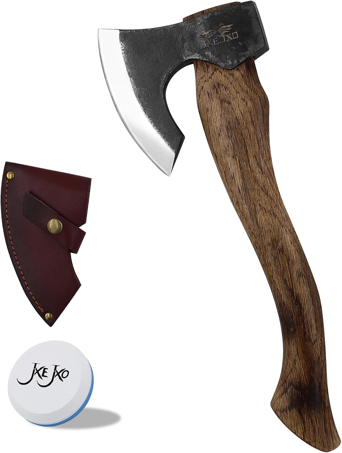 The Berserker - Camping Hatchet - Bushcraft Axe for Wood Chopping Carving- 15.7" Hand Axe with