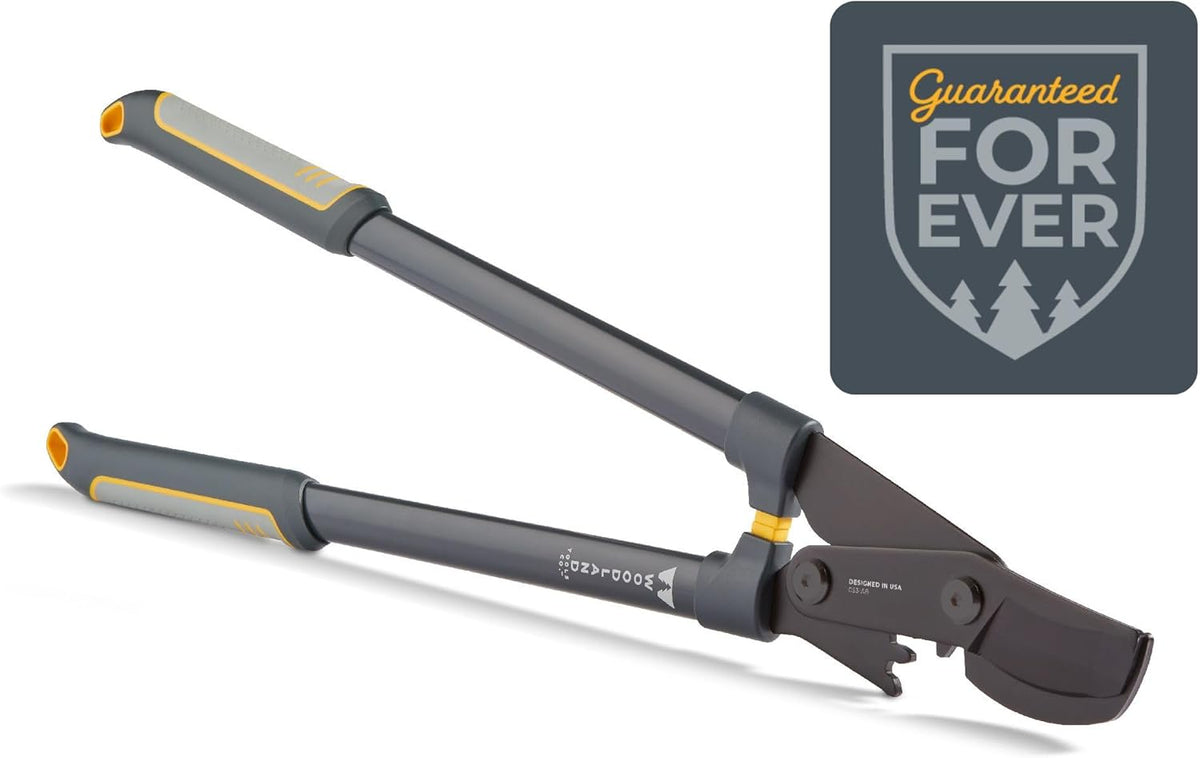 Woodland Tools Super Duty Lopper, 32 Inch Geared Bypass Branch Cutter with Soft Grip Handles