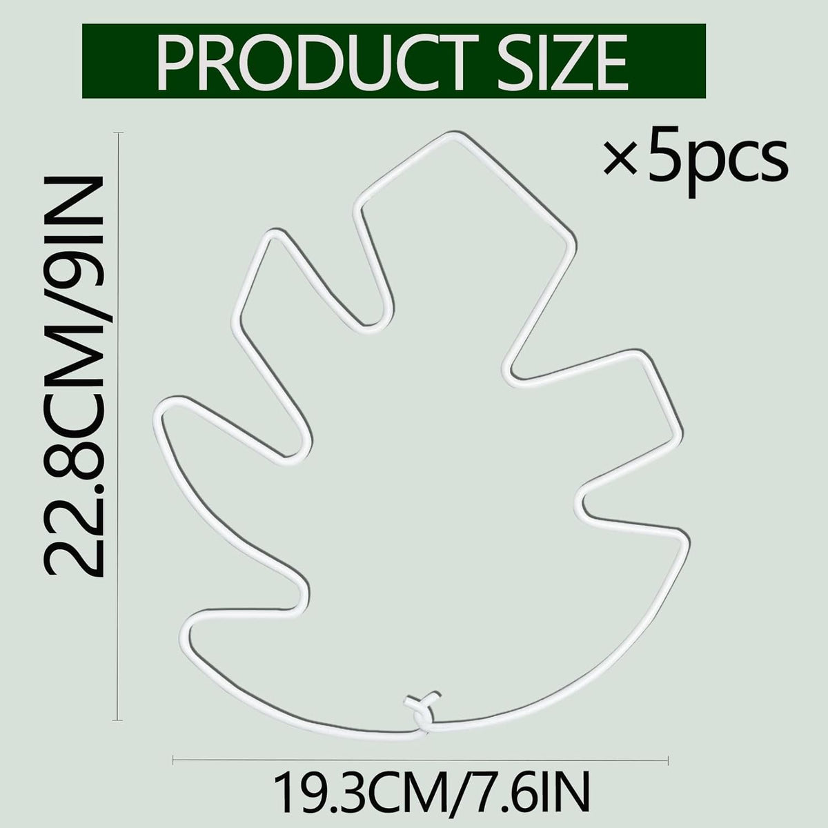 5PCS Monstera Plant Stem Support White 9 * 7.6in - Durable Stake Holder for Indoor Climbing Plants