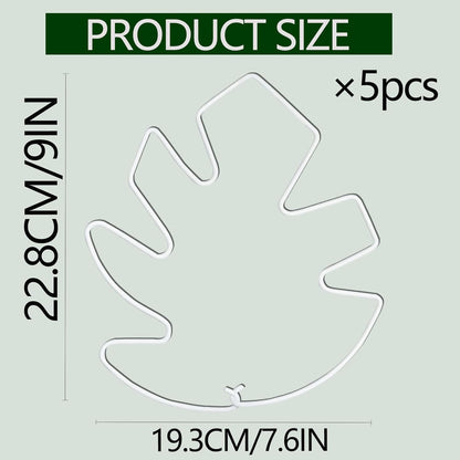 5PCS Monstera Plant Stem Support White 9 * 7.6in - Durable Stake Holder for Indoor Climbing Plants