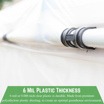 Farm Plastic Supply - Clear Greenhouse Plastic Sheeting - 6 mil - (25' x 40') - 4 Year UV Resistant