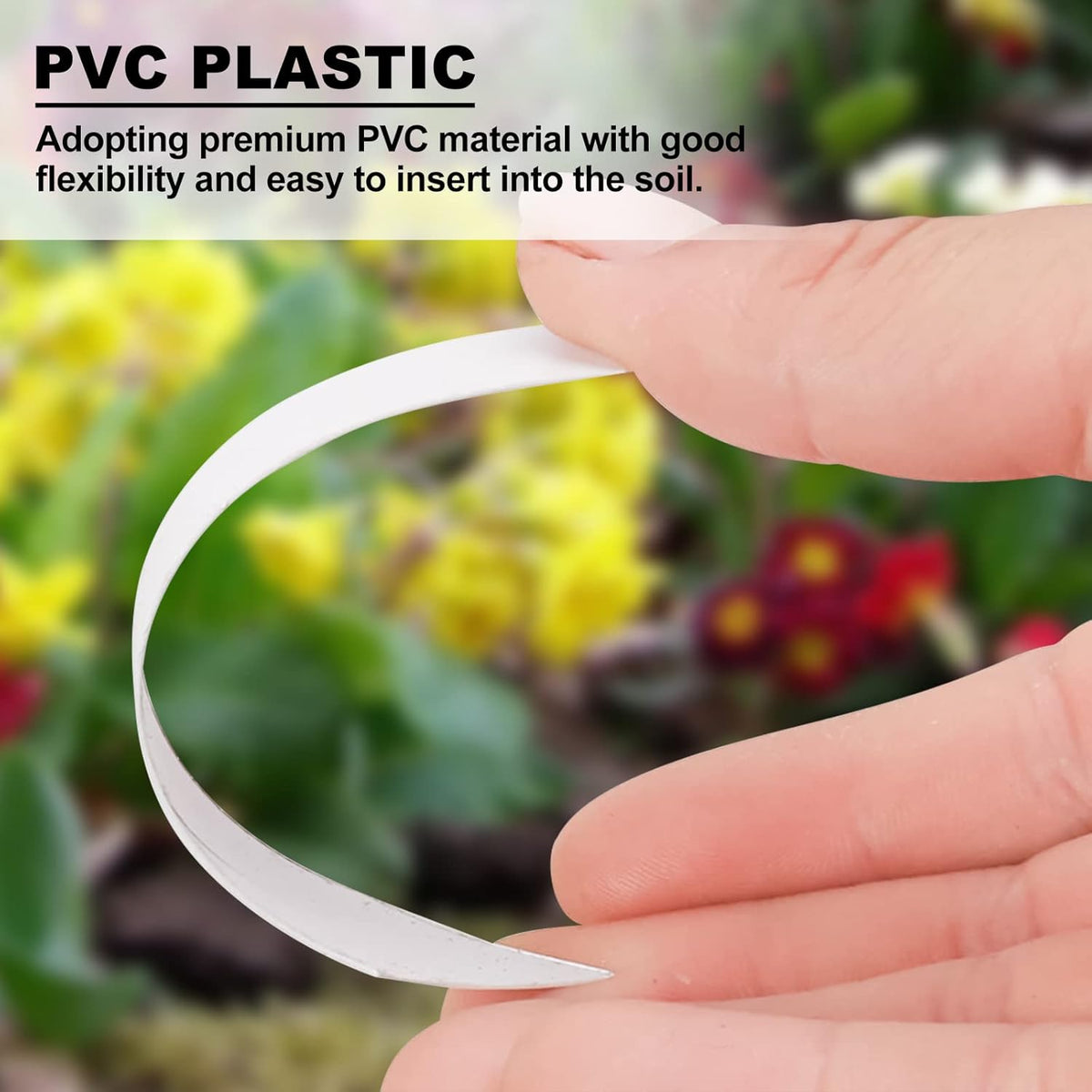 YaeCCC 1000 Pcs 4 Inches Plant Labels Plastic Plant Tags Nursery Garden Labels Pot Marker Garden