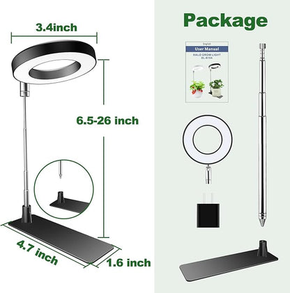 Plant Grow Light, 48LEDs Full Spectrum Grow Lights for Indoor Plants, Height Adjustable Grow Lamp