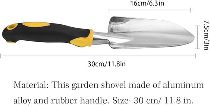Thovorrnl Garden Shovel Hand Trowel Mini Shovel Aluminum Cast-Aluminum Heavy Duty Gardening Tool