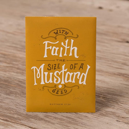Bentley Seeds with Faith Pre Filled Giant Curled India Seed Packets - 25 Individual Mustard Seed