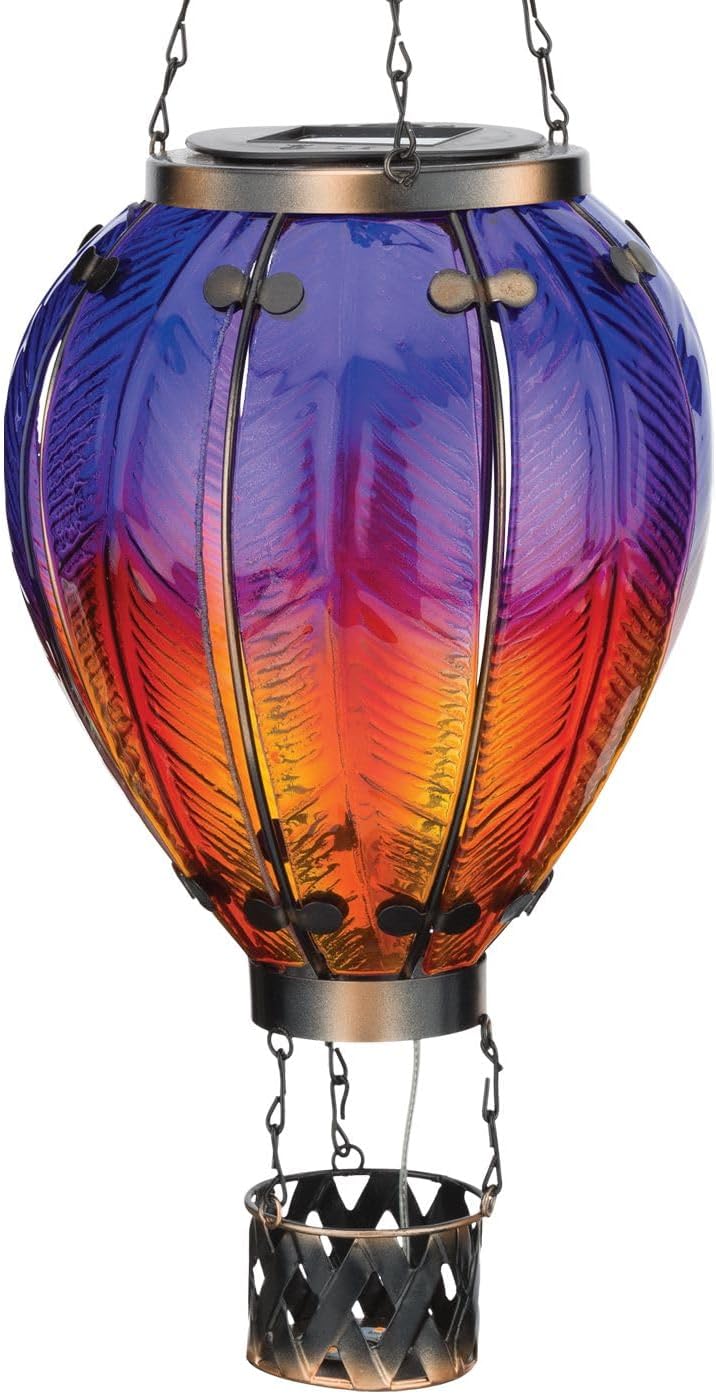 Regal Art & Gift Hot Air Balloon Solar Lantern – Hanging Solar-Powered LED Lights, Waterproof