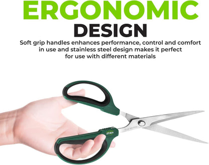 Hydroponic 2-Pack Bonsai Scissors and Plant Trimming Shears Set - Stainless Steel Pruning Shears