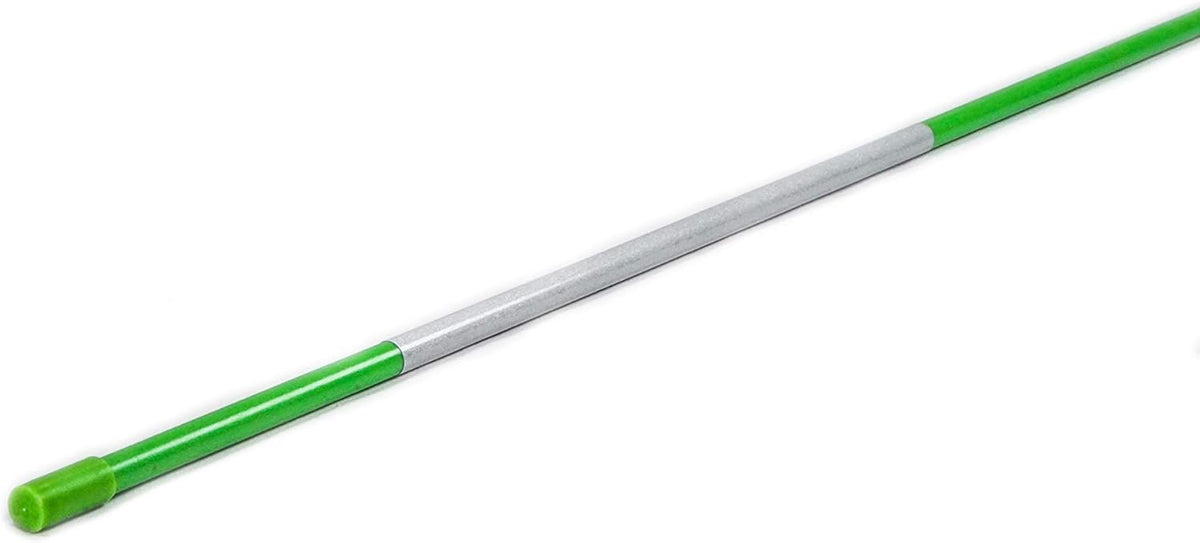 5ft Green Pro Snow Stakes - 60" x 5/16" Driveway Markers, Pointed Tip, Hy Viz Reflective Tape