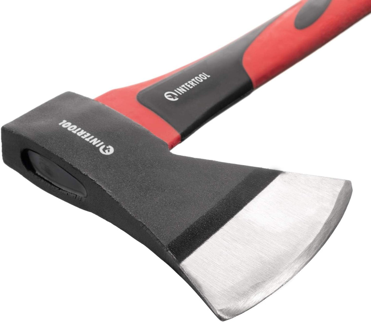 INTERTOOL 15” Camping Hatchet Axe – Compact Wood Splitting Tool with Fiberglass Shock-Resistant