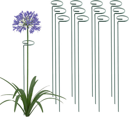 36 Inch 12 Packs Plant Support Stakes,Garden Single stemmed Plant Support Hoops, Plant Prop, for