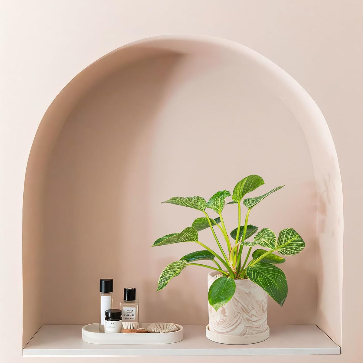 4 inch Plant Pot - Terra Cotta Flower Planters Indoor - Modern Succulents Containers with Drain