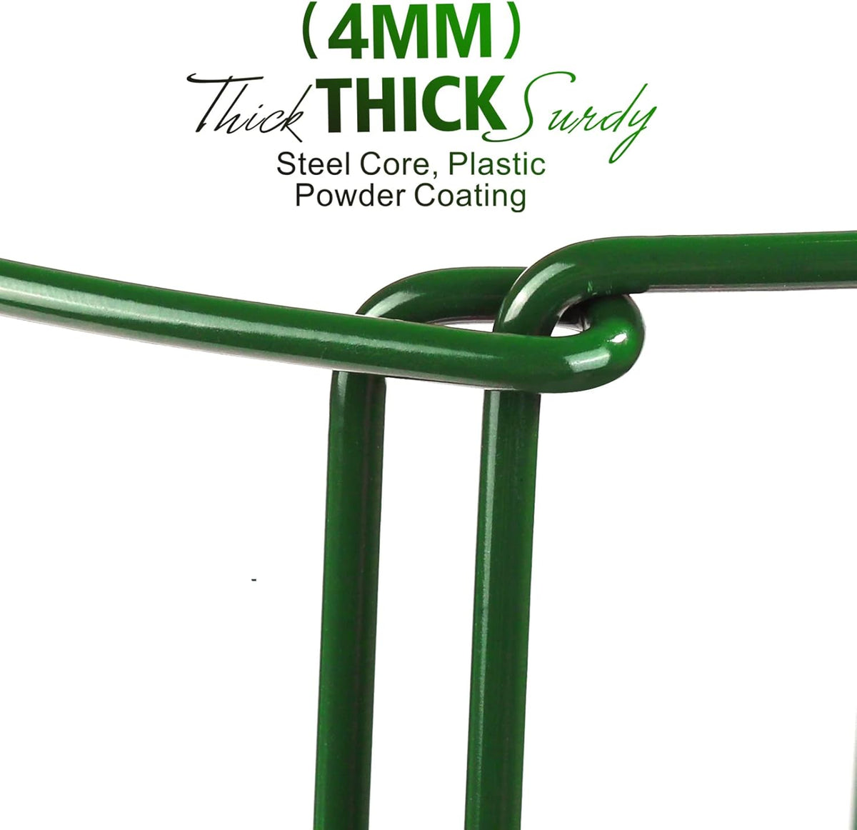 LEOBRO Plant Support Stakes, 4 PCS Plant Stakes, Plant Support, Peony Cages and Supports, Garden