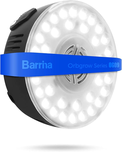 Barrina Orbgrow OG09 Puck LED Grow Light, 5000K 9W(135 Watt Equiv), Plant Lights for Indoor Plants